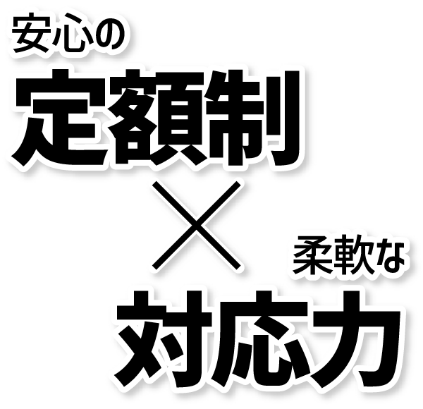 安心の実績と柔軟な対応力